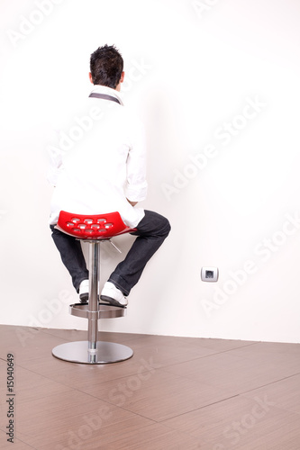 Photo: Back man high key Back man high key