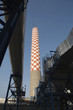Oil fired power station, main flue taking waste gases to chimney