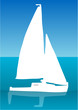 yacht at sea