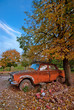 Aged Car in a Countryside