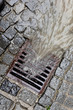 Deckel eines Kanals für Regenwasser