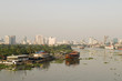 City Skyline Along River