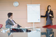 Businesswoman giving a presentation