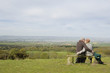 Couple Sitting on a Park Bench