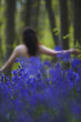 Woman Running Through Flowers