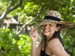 Young Woman with Sun Hat