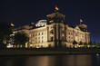 berlin reichstag at night