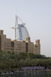 dubai uae world famous burj al arab hotel seen beyond old windtowers