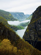 Early autumn view of fjord