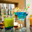 Colourful drinks