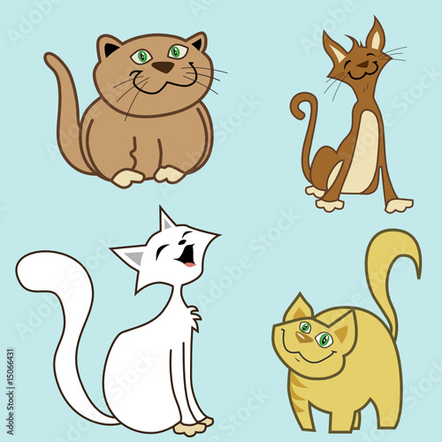 cartoon cats vector cartoon cats vector