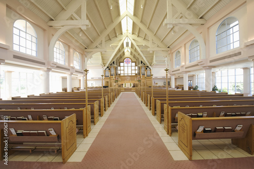 Photo: Modern church interior Modern church interior