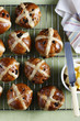 Muffins on baking sheet