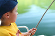 Boy fishing