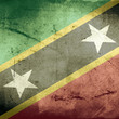 grunge flag of saint kitts and nevis