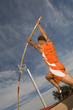 pole vaulted taking off