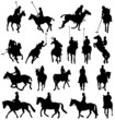 horseback-riding silhouettes collection
