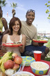 Young Couple at Barbecue, Portrait