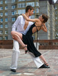 young couple dancing