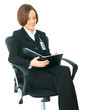 Successful Businesswoman Look At Her Agenda