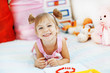 Photo: Playful little girl Playful little girl