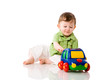 Baby boy playing