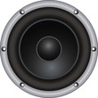 vector woofer on white background. Isolated