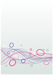 Media abstract bleu et rose
