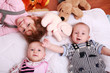Cute kids with toys