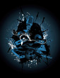 composicion musical en vector