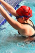 Start of the backstroke Start of the backstroke