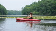 Video: Young Woman Kayaking Young Woman Kayaking