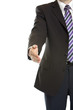 business handshake after corporate deal