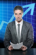 Handsome Financial Presenter