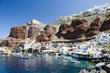 amoudi port below oia caldera in santorini greek islands amoudi port below oia caldera in santorini greek islands