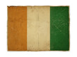 grunge flag of Cote divoire