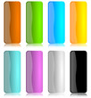 Barre verticali vettoriali glossy Barre verticali vettoriali glossy