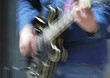 Hot guitar player