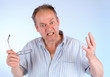 Man Angry about Something