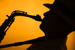 Silhouette of Sax Performer