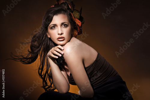 Photo: Beautifull woman in awsome make-up Beautifull woman in awsome make-up