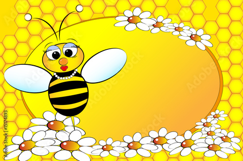 Bees Family: Mom - Kids Illustration Bees Family: Mom - Kids Illustration