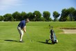 Golfspieler ,Golfplatz Carcassonne/Frankreich