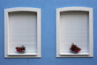Weisse Fenster und Rolladen