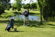 Golfspieler ,Golfplatz Carcassonne/Frankreich