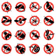 rodent and pest with warning signs rodent and pest with warning signs