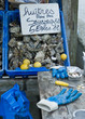 Austern-Marktstand in Cancale Austern-Marktstand in Cancale