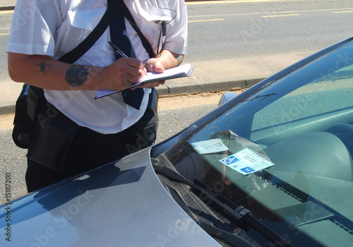 Photo: Traffic warden Traffic warden