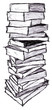 illustration pile de livre