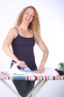 housewife ironing